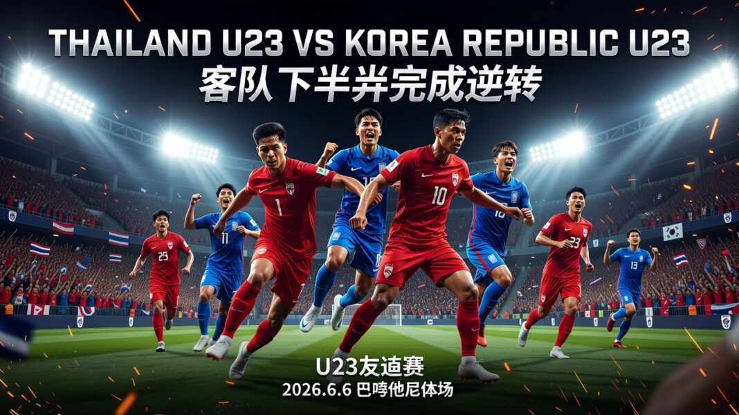 Thailand U23 2-3 Korea Republic U23 U23友谊赛 客队下半场完成逆转 Thailand U23 2-3 Korea Republic U23 U23友谊赛 客队下半场完成逆转
